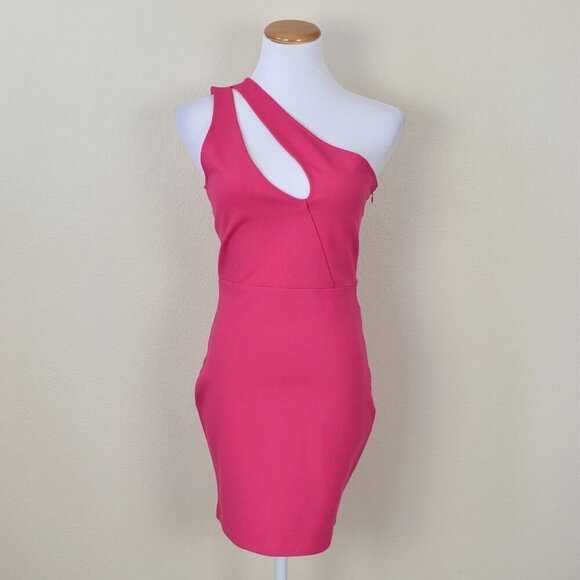 Superdown Nava Asymmetrical One Shoulder Mini Dress - M - Picture 1 of 8